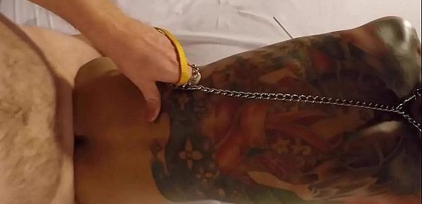  Tattooed Ladyboy Madonna Mouth And Ass Fucked